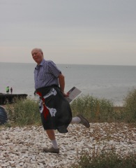 A pirate with a few oyster shells