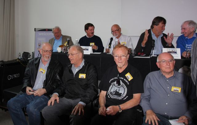 Back row: Mark Sloane, Bud Ballou, Steve Young, Brian Vaughan, Twiggy Day. Front Row: John Aston, Gord Cruse, Wally Meehan, Ross Brown