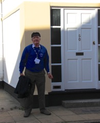 Neddy indicates #50 Church Steet, a likely candidate for the Sixties location of the Caroline Shipping Office